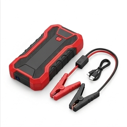 Portable Car Jumpstarter - 4 in 1  Emergency Car Jump Starter & Safety Power Bank.